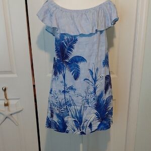 Tommy Bahama Light Blue Textured Fabric